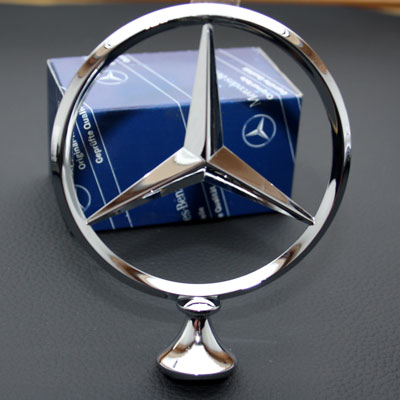 Mercedes Ponton Firmenzeichen Kühlermaske neu emailliert